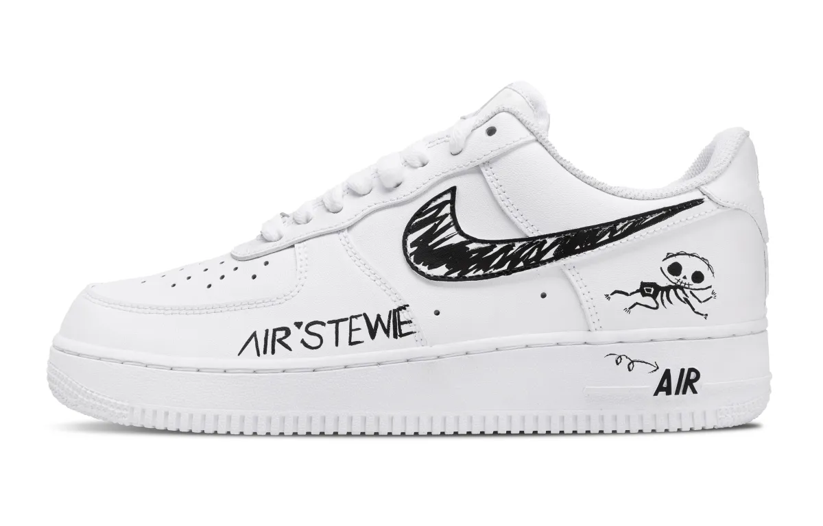Nike Air Force 1 Abrasion Resistant Low top Skateboard Shoes Men's White