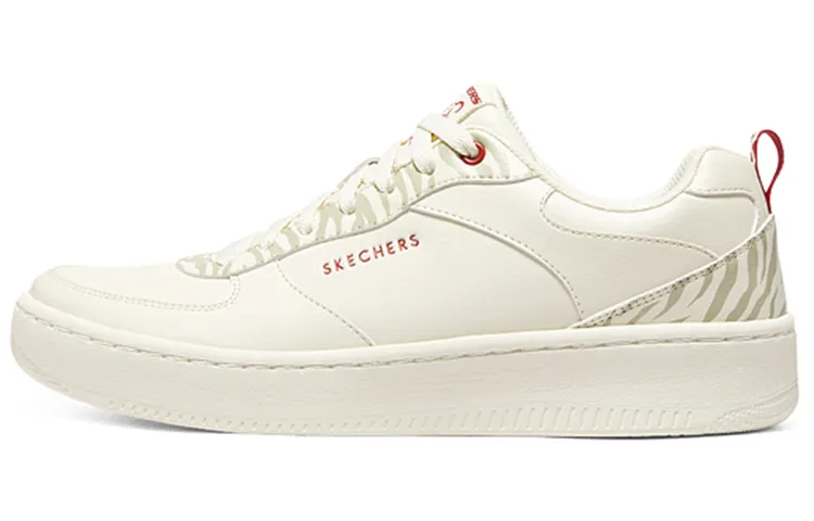 Skechers Sport Skateboard Shoes Men's Low Top White/Red/Black