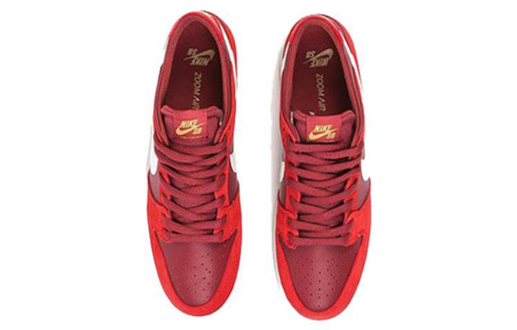 Мужские кроссовки Nike Dunk SB Pro (коричневые) — Красный / чёрный — фото 4