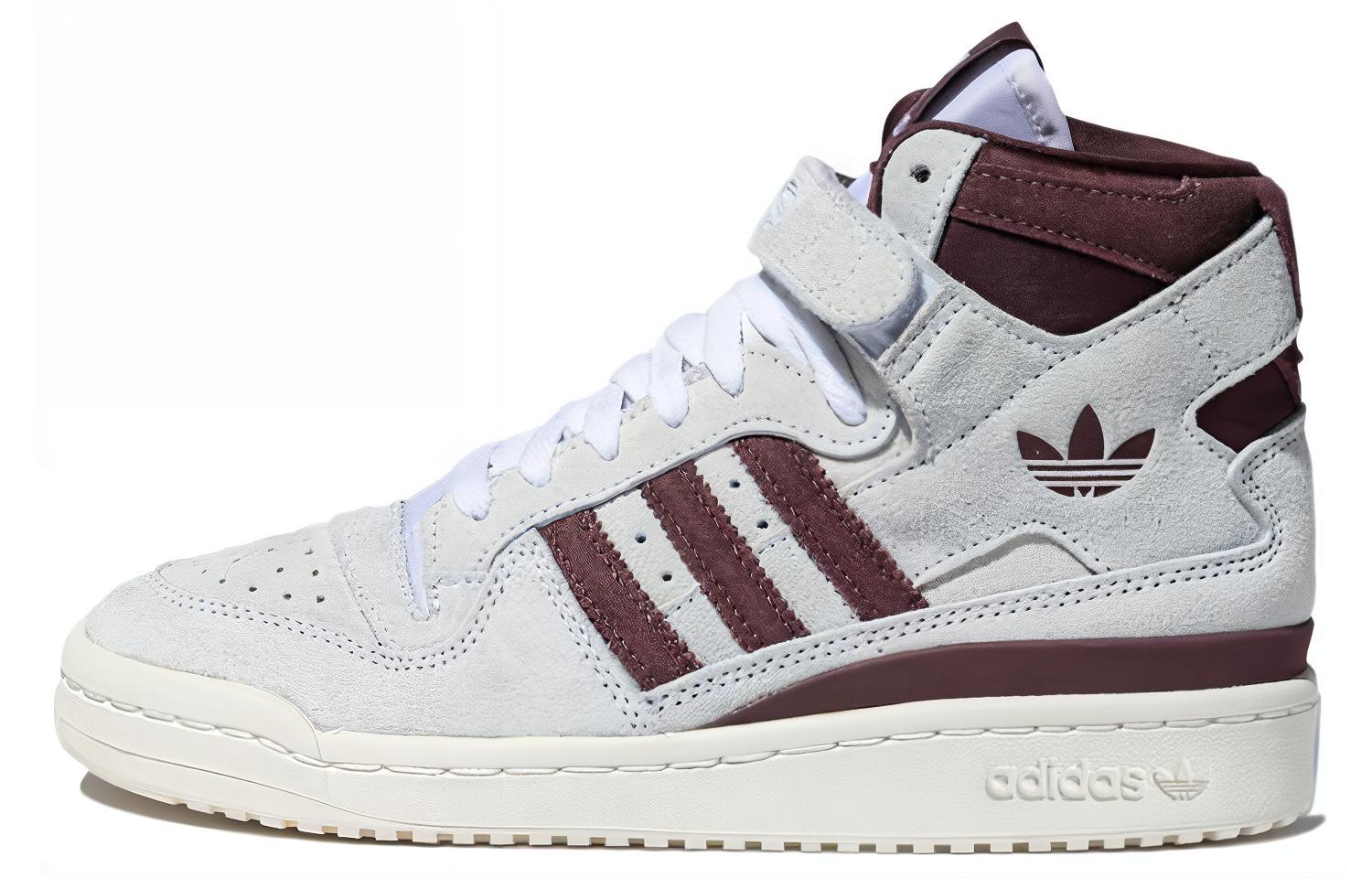 Женские кеды adidas originals FORUM 84 High (бело-красные)