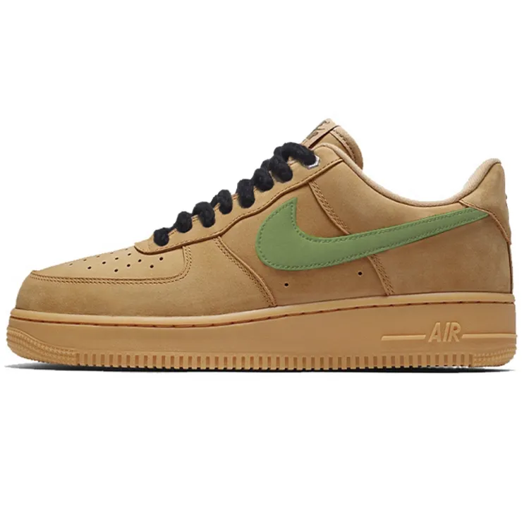 Nike Air Force 1 Abrasion Resistant Abrasion Resistant Low top Skateboard Shoes Unisex Brown