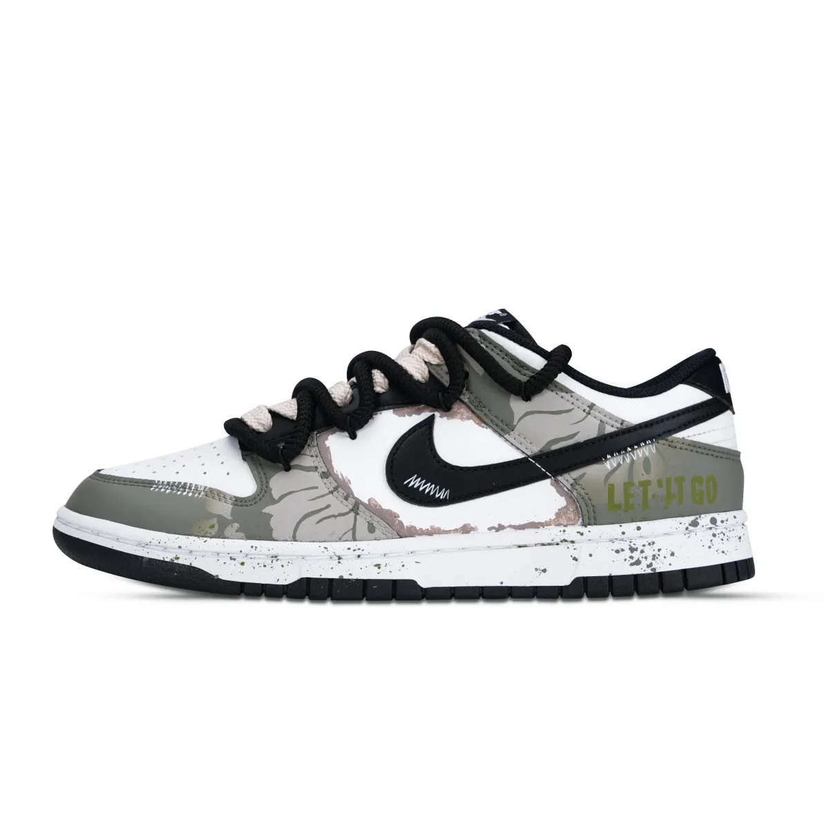 Nike Dunk Rainforest Adventures Low top Skateboard Shoes Men's White Green