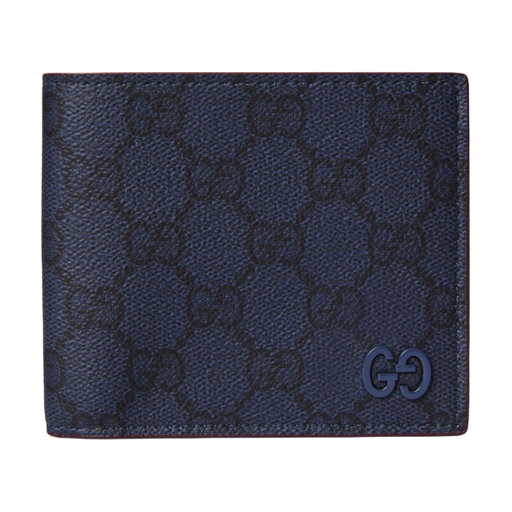 Мужской кошелек Gucci GG Supreme (темно-синий)
