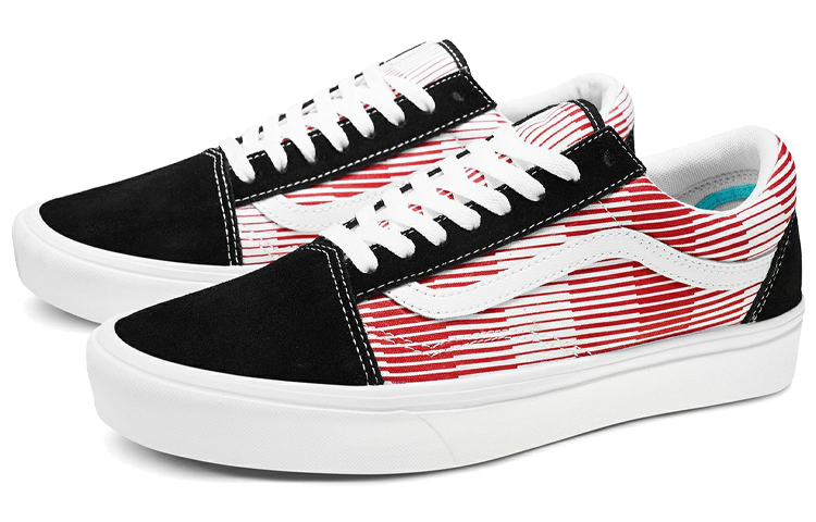 Кеды Vans Old Skool (красно-белые) — фото 2