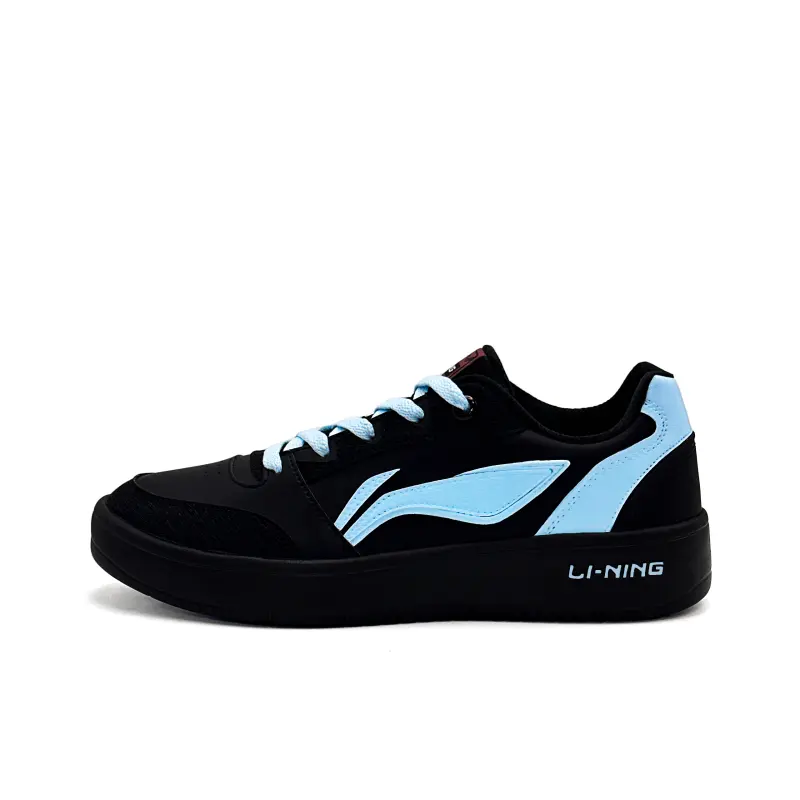 Li Ning Sycee V3 Slip Resistant, Abrasion Resistant, Height Increasing Low top Skateboard Shoes Men's Black Blue