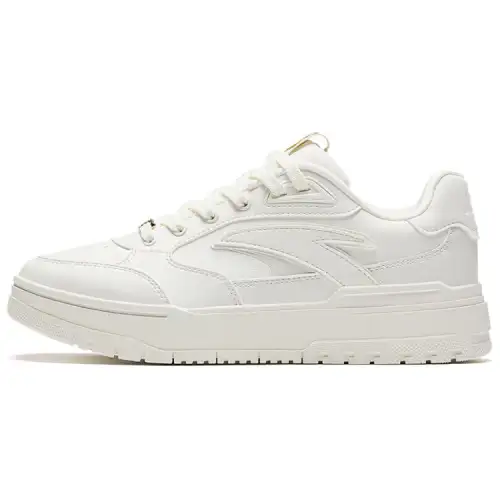 Anta 982 Slip Resistant Lightweight Non slip Lightweight Low top Skateboard Shoes Women's White