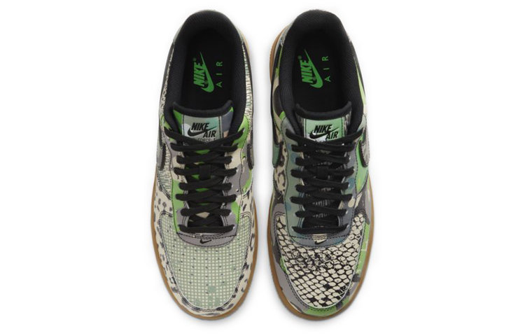 Кроссовки Nike Air Force 1 QS City of Dreams (зеленые) — Коричневыйзелёный — фото 4