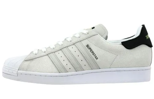 Adidas Originals Superstar Comfortable Abrasion Resistant Low top Skateboard Shoes Men's Gray White