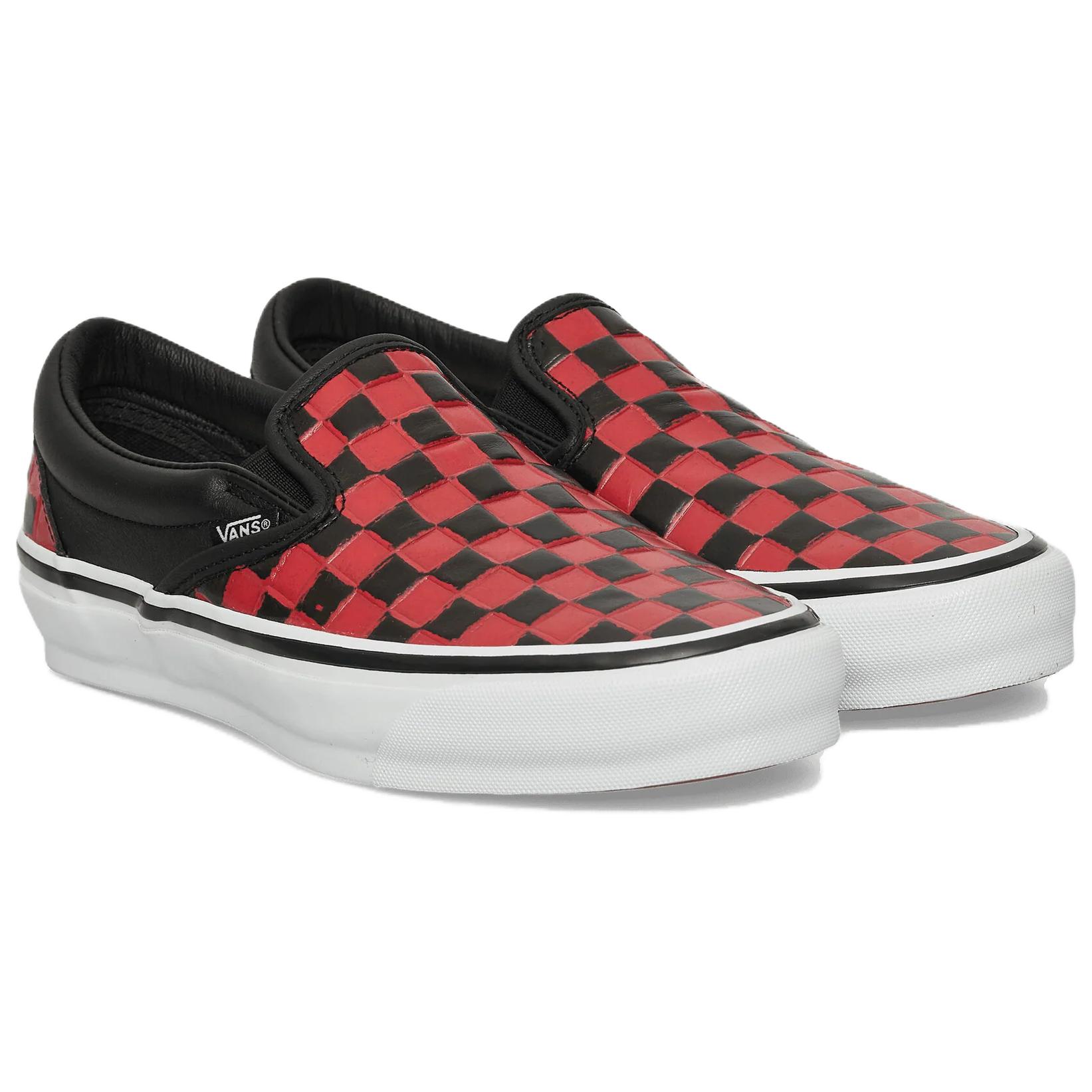 Кеды Vans CLASSIC SLIP-ON 98 (красно-черный) — фото 2