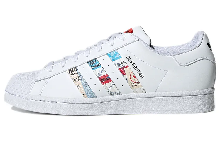 Adidas Originals Superstar Shoes 'White Multi Color'