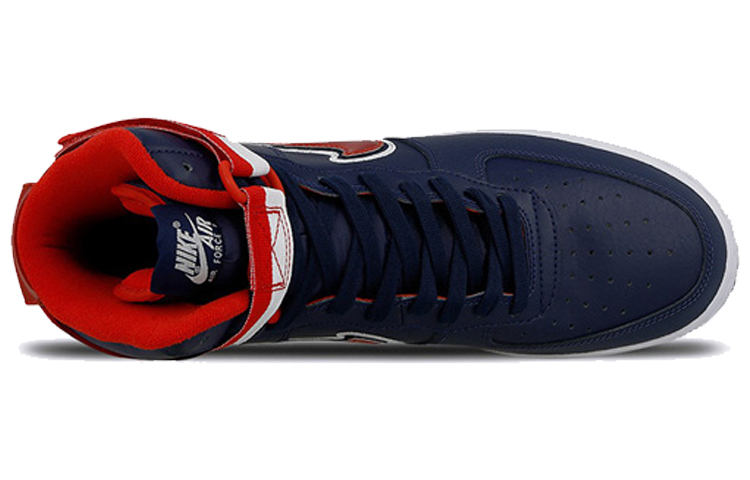 Кроссовки Nike Air Force 1 (синий / белый / красный) — фото 3