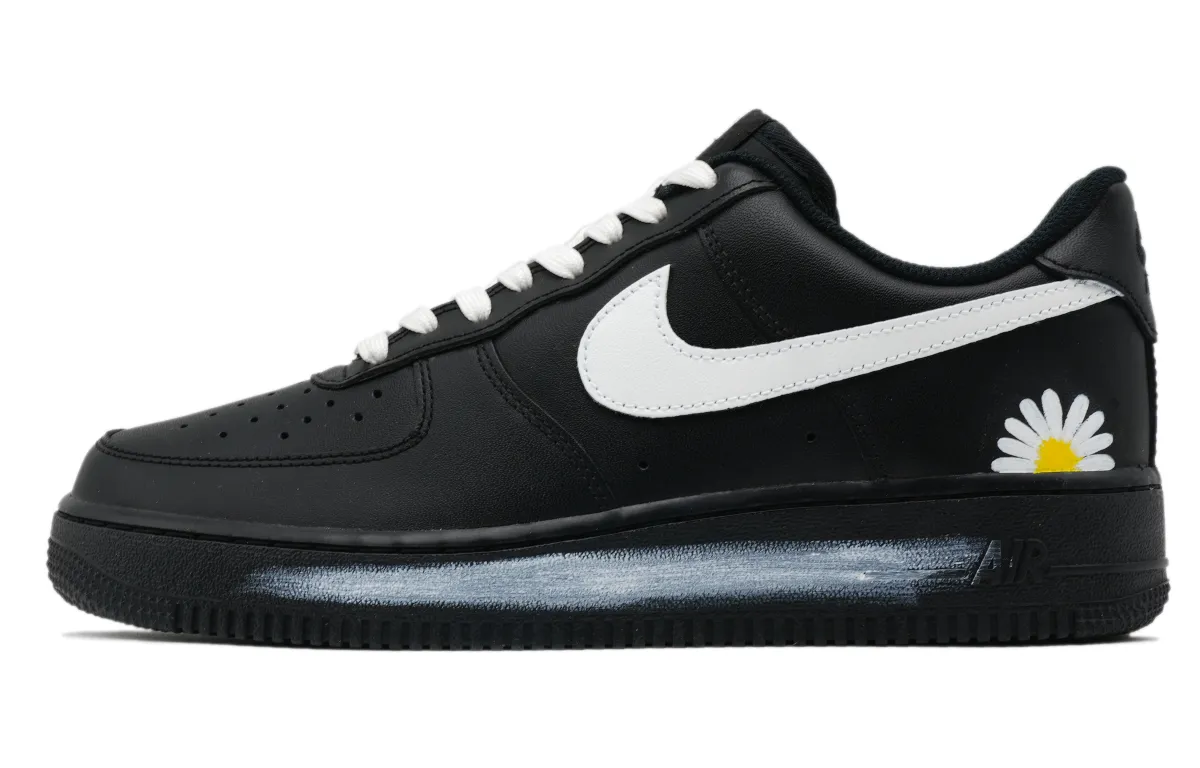 Nike Air Force 1 Abrasion Resistant Lightweight Low top Skateboard Shoes Unisex Black White