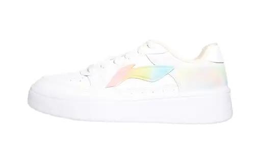 Li Ning Floating Boat Slip Resistant Abrasion Resistant Low top Skateboard Shoes Women's White