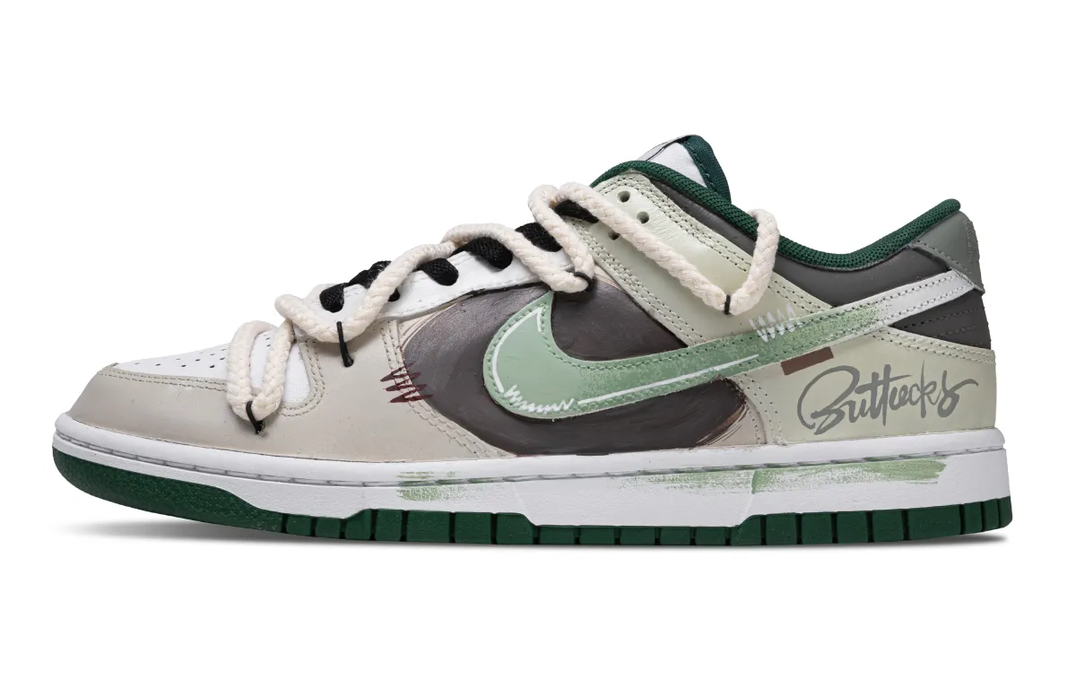 Nike Dunk Tai Xu Mystic Realm Slip Resistant Abrasion Resistant Low top Skateboard Shoes Unisex Brown