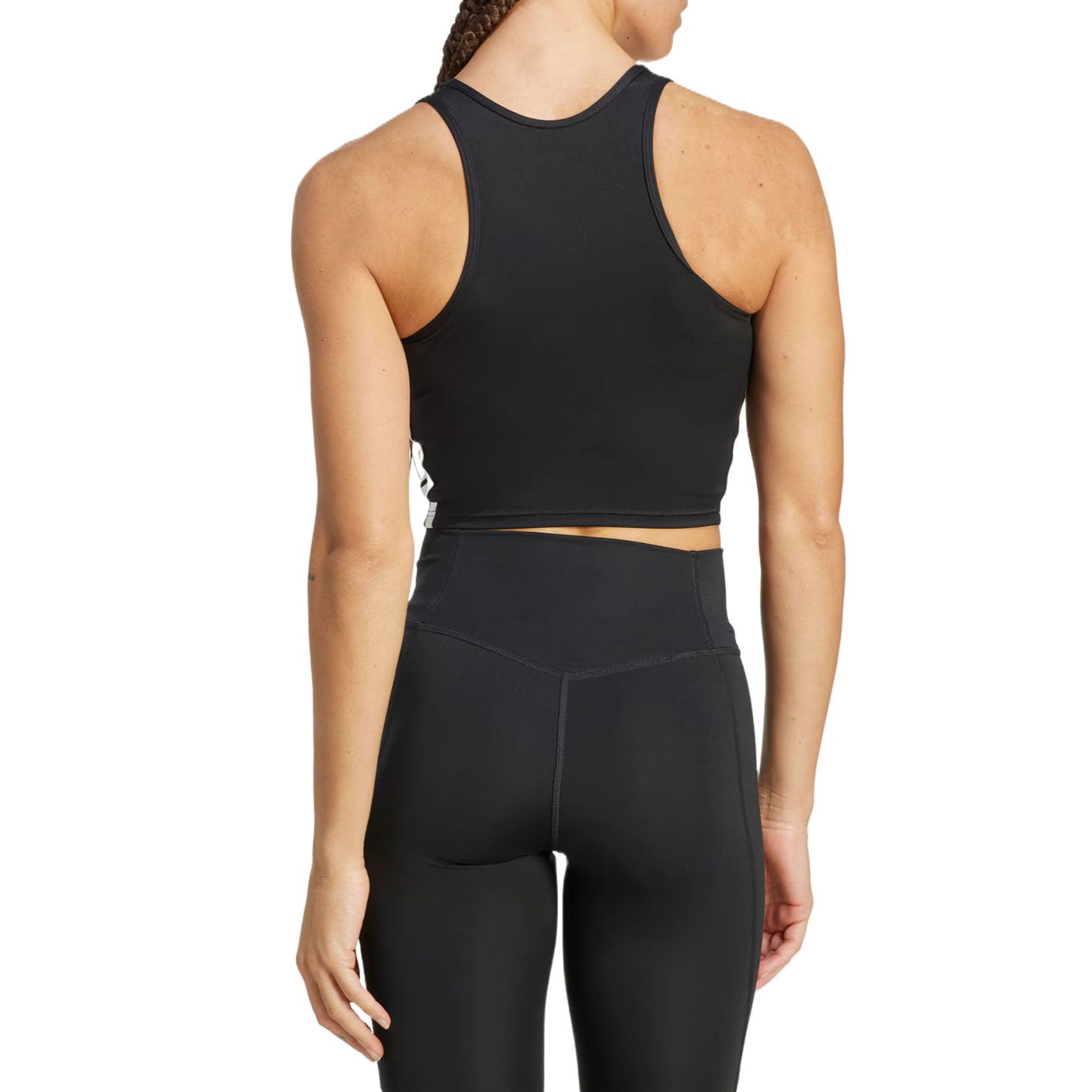 Adidas Free Shipping With AdiClub Train Essentials 3 Stripes Crop Tank Top