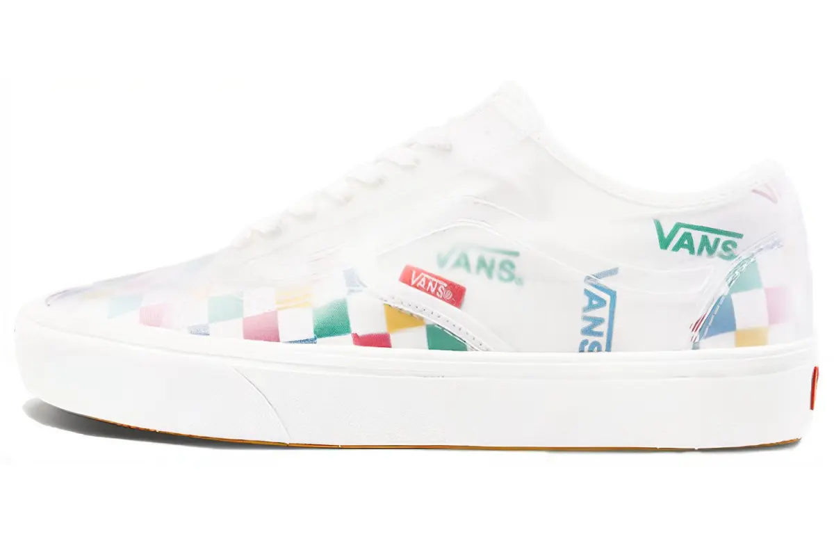 Slip-Skool ComfyCush Vans 'Slip-Skool Block - Multi Checkerboard'