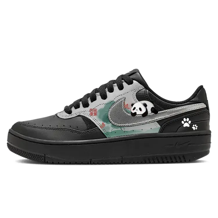Nike Gamma Force Slip Resistant Abrasion Resistant Low top Skateboard Shoes Women's Black
