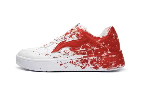 Li Ning Low top Skateboard Shoes Women's Red White