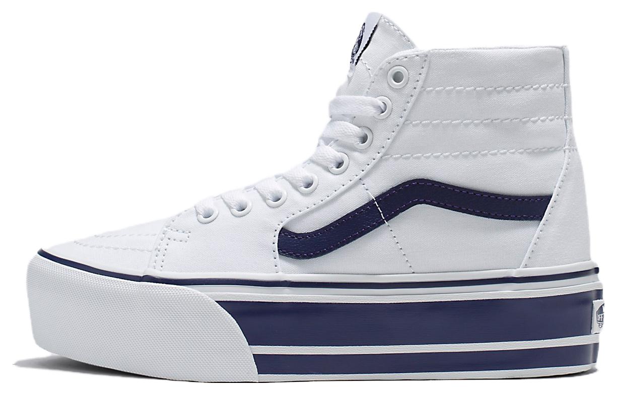 Sk8 Vans-Hi Tapered Stackform 'Sport Stripes - True White Navy'