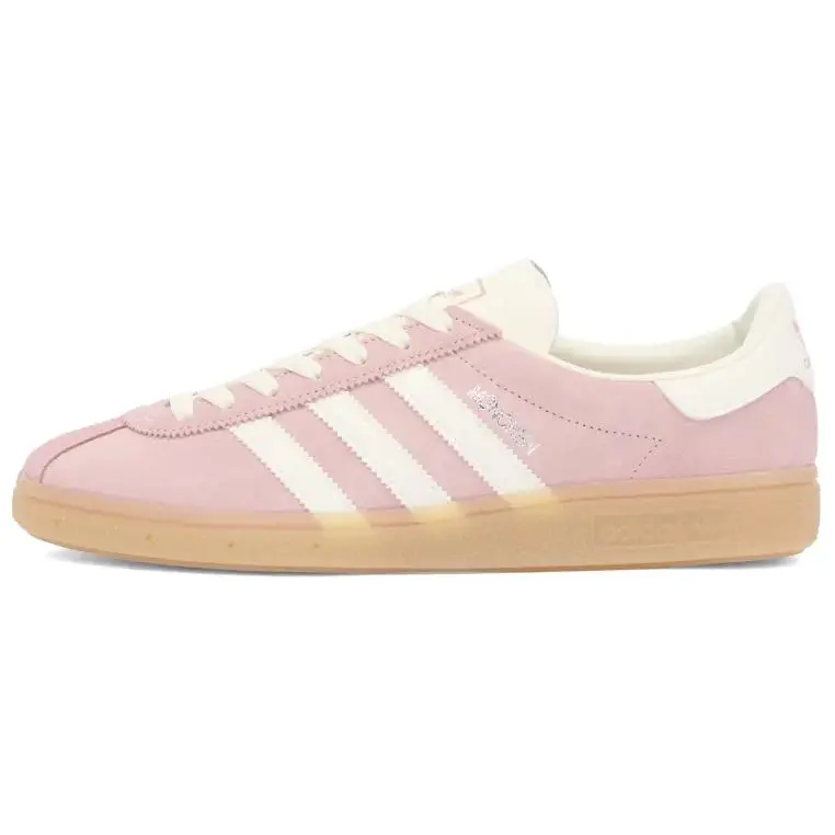 Adidas Originals Muenchen Abrasion Resistant Low top Skateboard Shoes Women's Pink