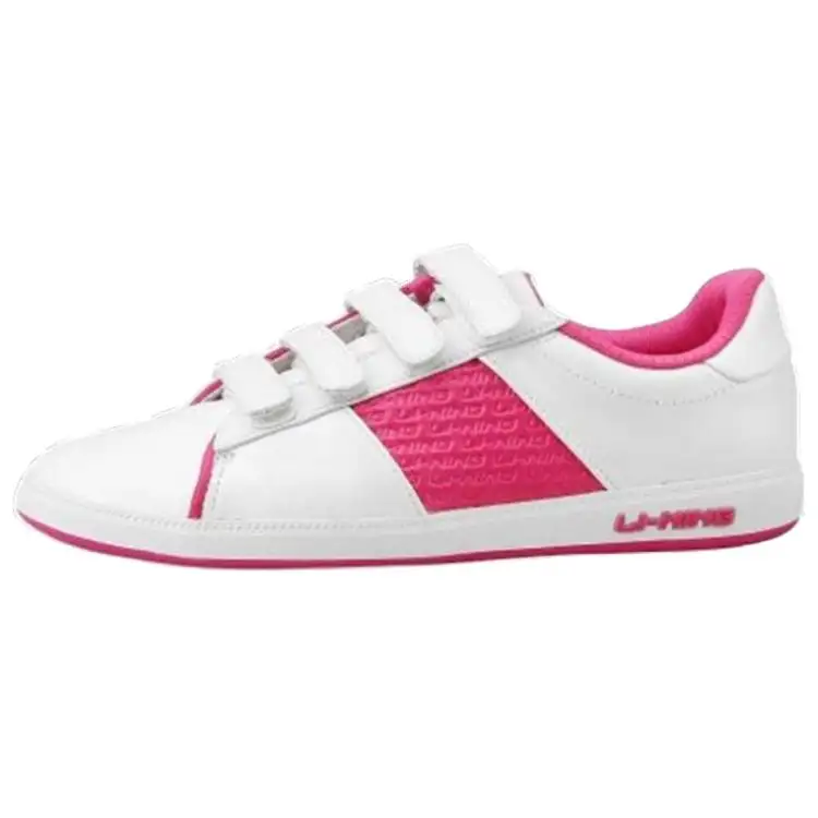 Li Ning Skateboard Shoes Women's Low Top White/Red