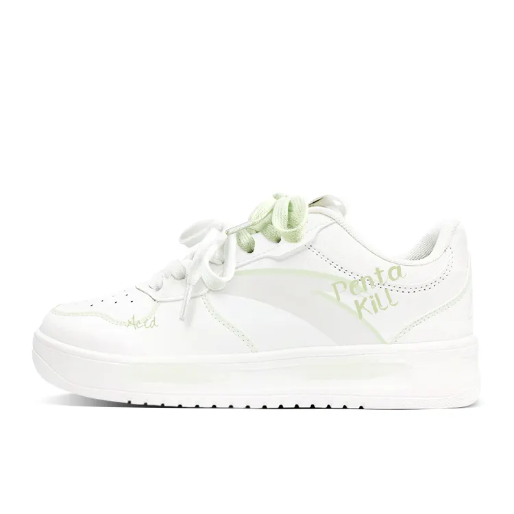 Anta Easy Low top Skateboard Shoes Unisex White Green