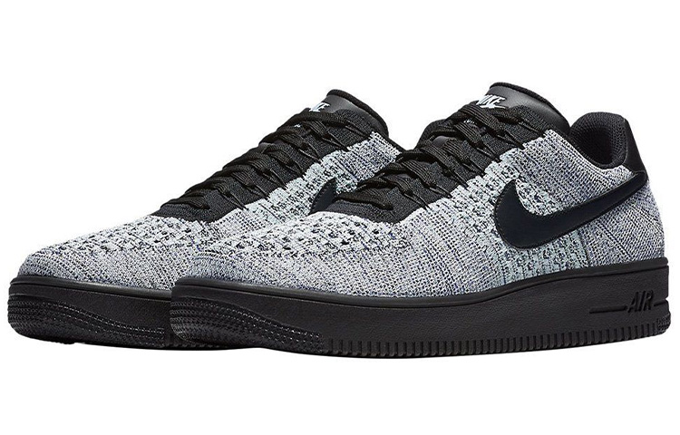 Мужские кроссовки Nike Air Force 1 Flyknit (серый) — фото 3