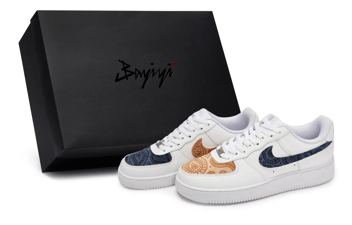 Nike Air Force 1 811 Manufacturing, Mismatched Cashews, Special Shoe Box Abrasion Resistant Abrasion Resistant Low top