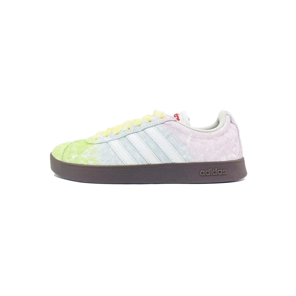 Adidas VL COURT 2.0 Skateboard Shoes Unisex Low Top Yellow \ White \ Cyan \ Blue \ Pink