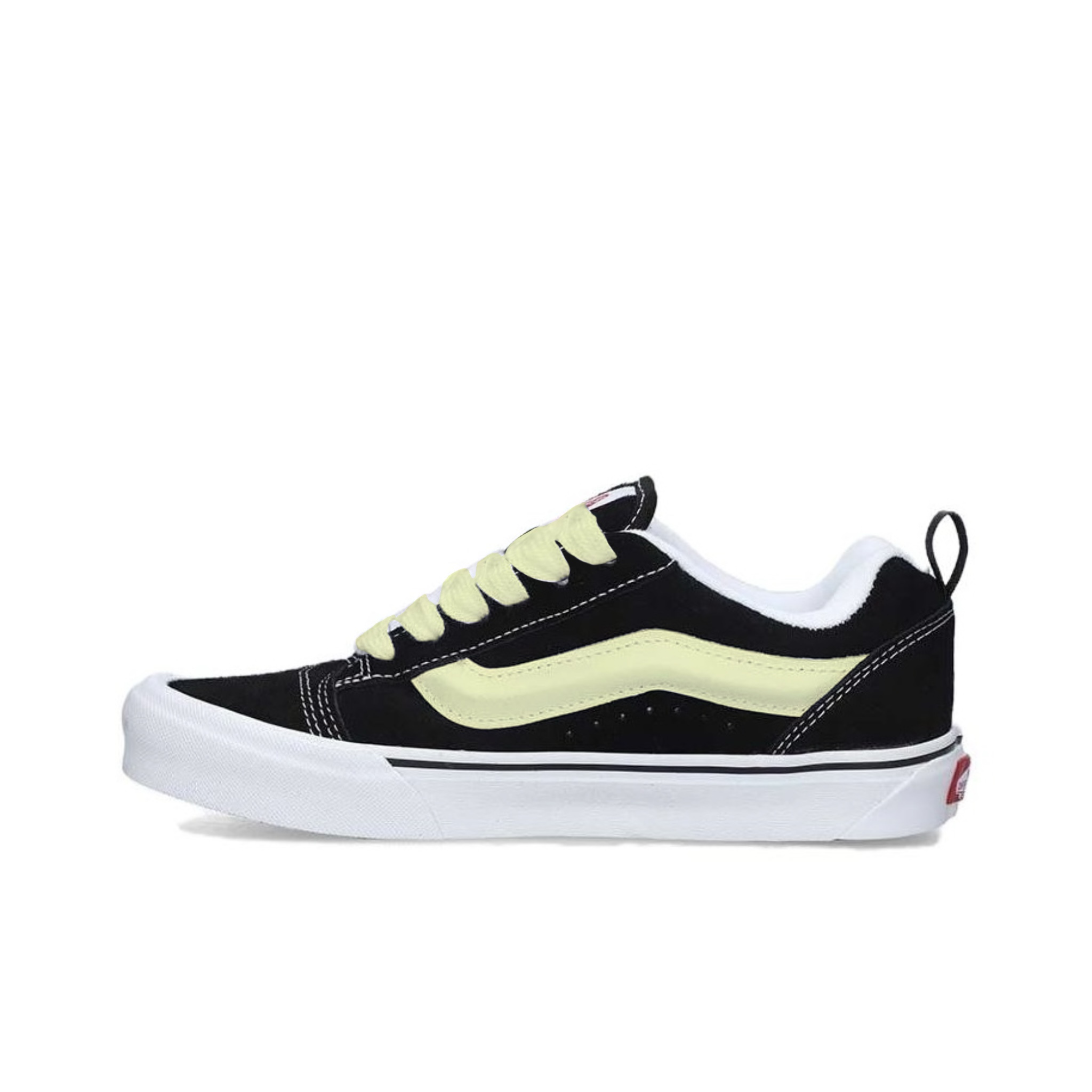 Vans Knu Skool Slip Resistant Abrasion Resistant Low top Skateboard Shoes Unisex Black Yellow
