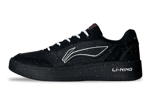Li Ning Sycee V3 Slip Resistant, Abrasion Resistant, Height Increasing Low top Skateboard Shoes Men's Black White