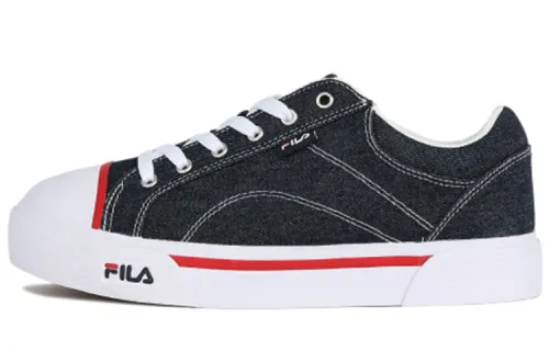 FILA Classic Kicks Canvas Abrasion Resistant Slip Resistant Cushioning Low top Skateboard Shoes
