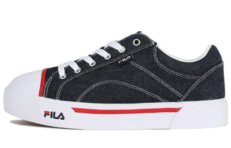 FILA Classic Kicks Canvas Abrasion Resistant Slip Resistant Cushioning Low top Skateboard Shoes