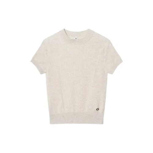 HERMES Knitwear Women's Beige Crew Neck Moderate Other