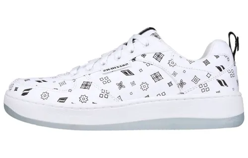 Skechers Sport Court 92 Canvas Low top Skateboard Shoes Women's White