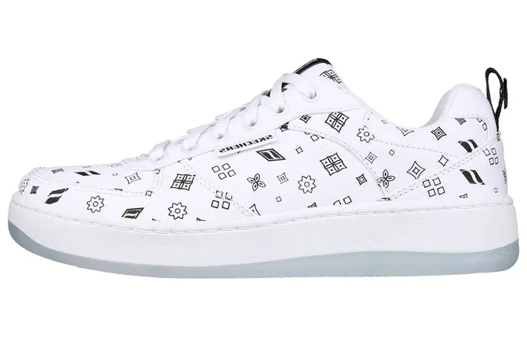 Skechers Sport Court 92 Canvas Low top Skateboard Shoes Women's White