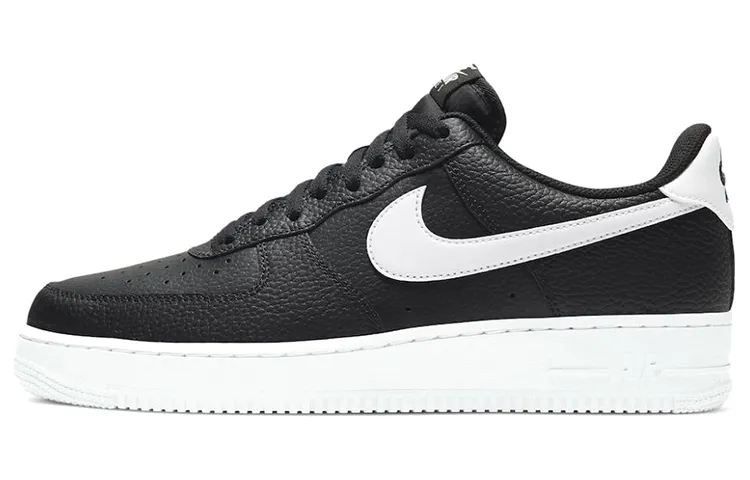 Nike Air Force 1 'Black And White' Low top Skateboard Shoes Men's Black White