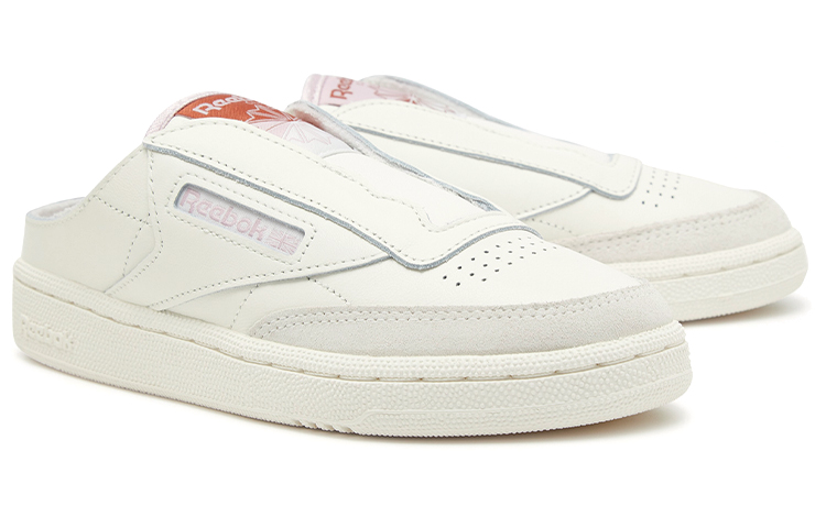 Женские сабо Reebok Club C Laceless Mule (бежевые) — фото 3