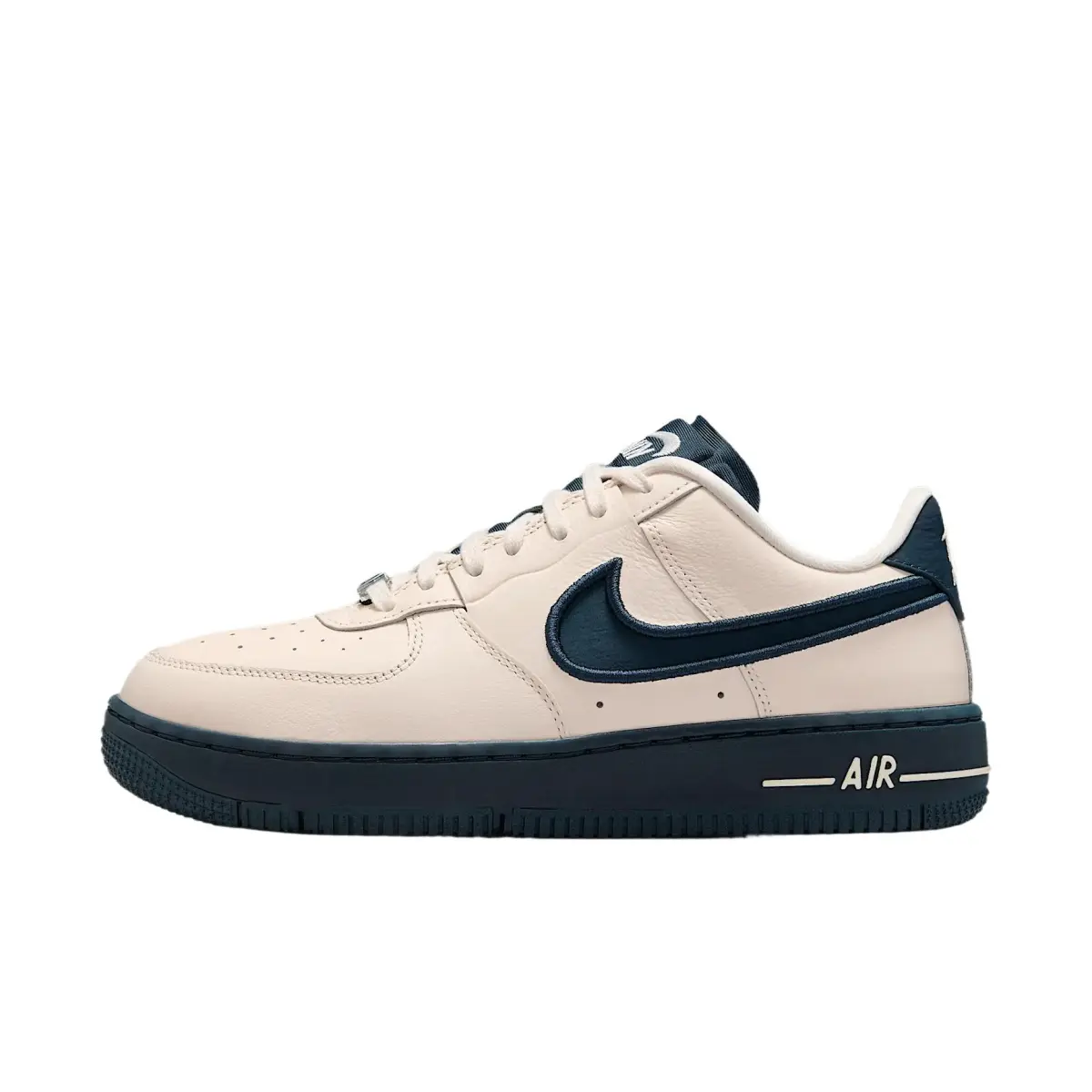 Nike Air Force 1 Leather Low top Skateboard Shoes Women's Ecru