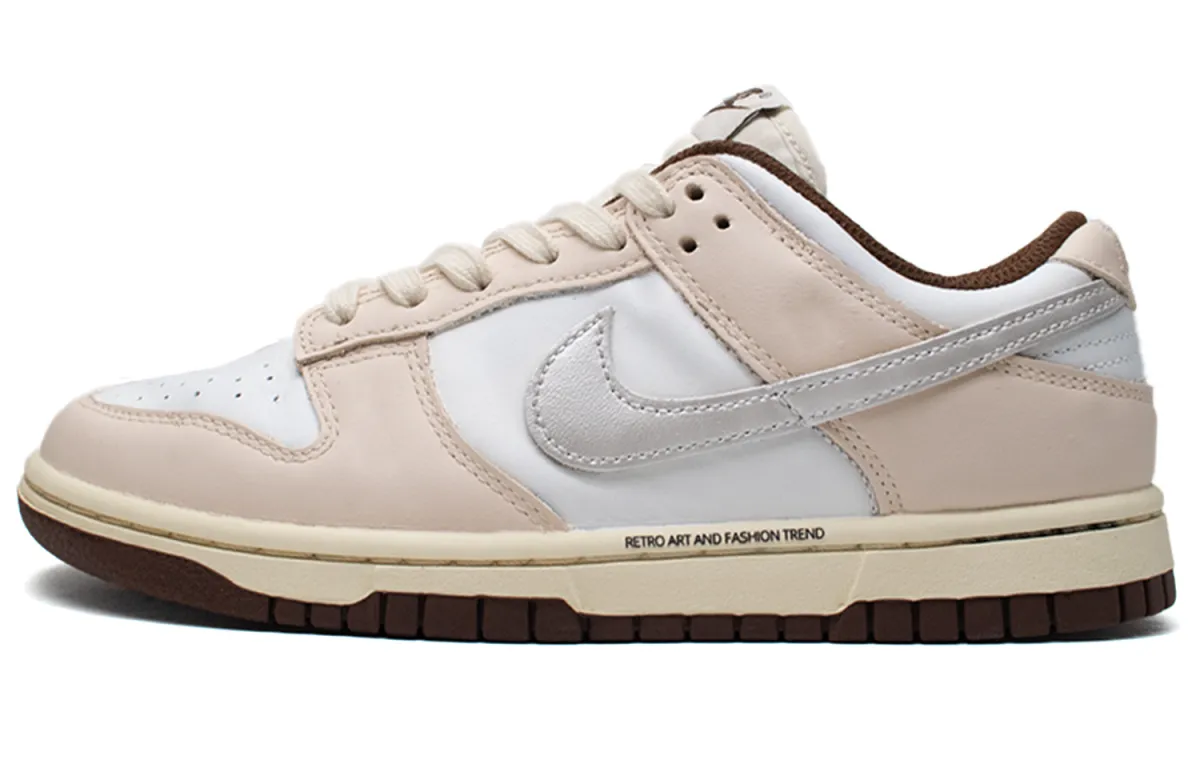 Nike Dunk Low Cheese Milk Coffee Cushioning Low top Skateboard Shoes Women's Lotus Color