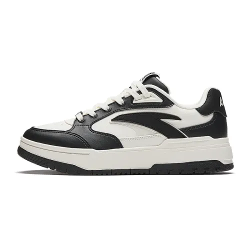 Anta 982 Coverage Slip Resistant And Abrasion Resistant Low top Skateboard Shoes Women's Black White