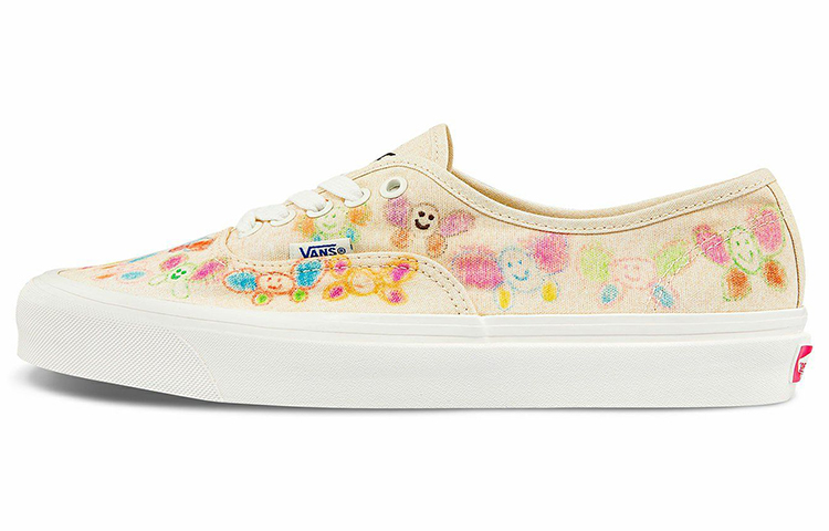 Sandy Liang x Vans Authentic Series 44 dx Butterfly Petal Graffiti Low-top Sneakers Unisex Off-White