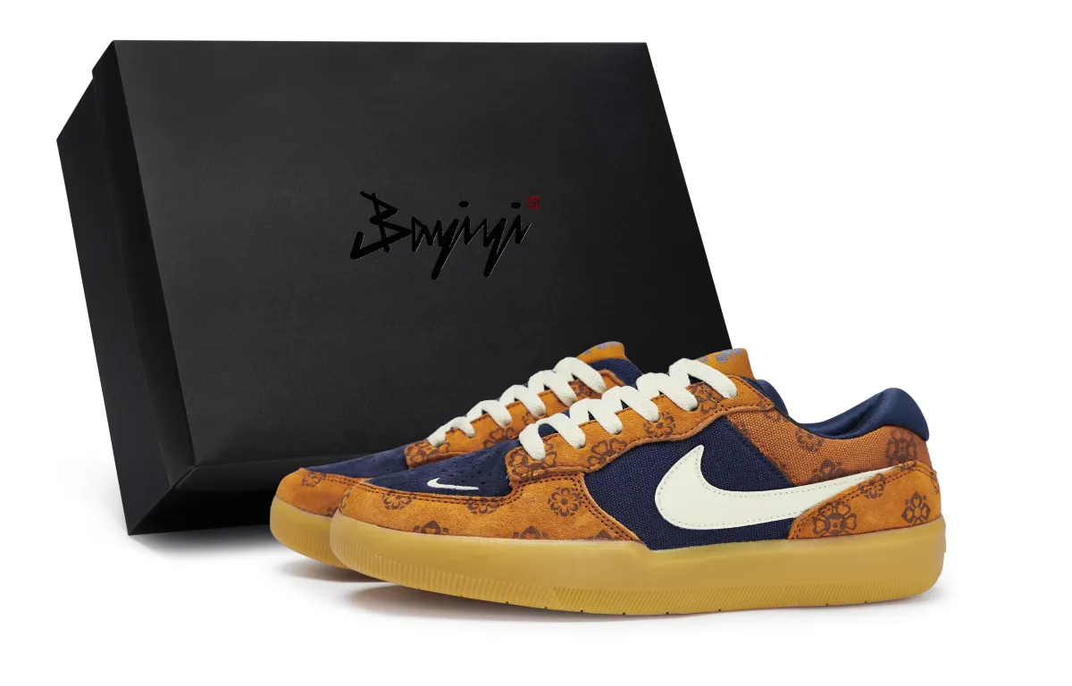 Nike SB Force 58 811 Manufacturing, Ancient Tang Flower Brooch, Special Shoe Box Chinese Style Slip Resistant Low top