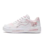 Li Ning Floating Boat Slip Resistant, Abrasion Resistant, Lightweight Low top Skateboard Shoes Women's White Pink