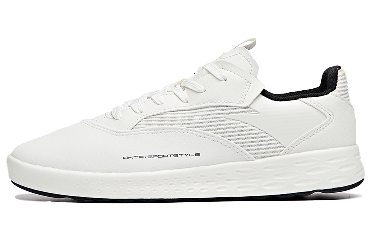 Anta Low top Skateboard Shoes Men's White Black