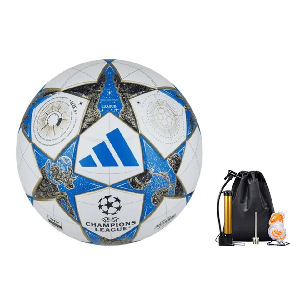 Adidas Size 4 And Size 5 Ball Pu Blue White Soccer Ball Unisex