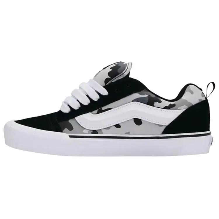 Vans Knu Skool Skateboard Shoes Unisex Black White