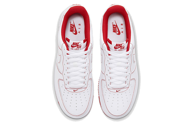 Кеды Nike Air Force 1 (красно-белые) — фото 4
