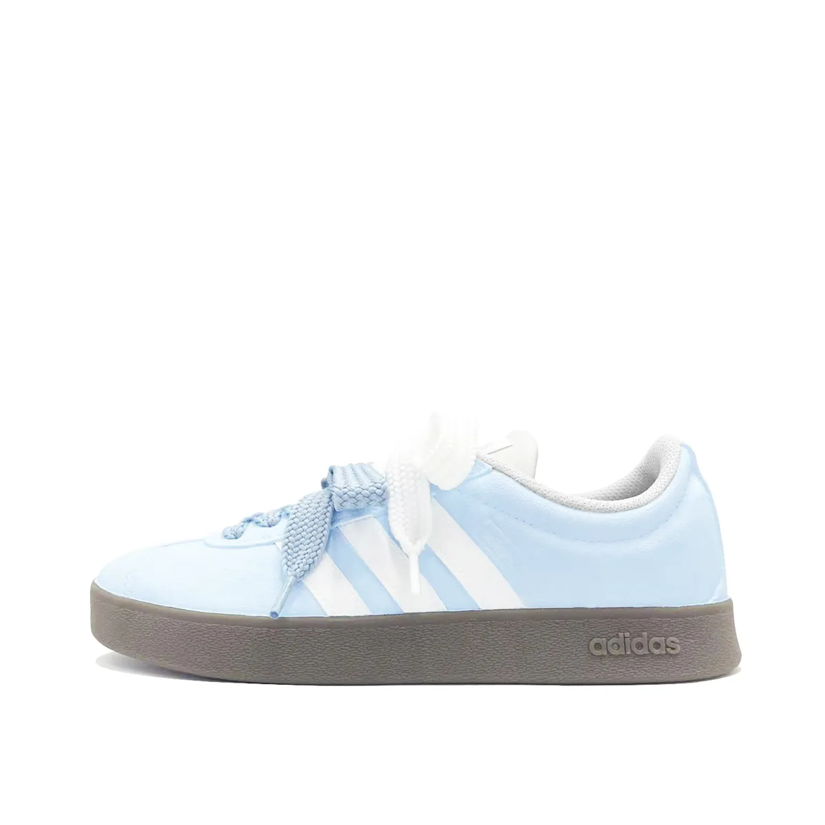 Adidas VL COURT 2.0 Blue Man Leather Lightweight Low top Skateboard Shoes Unisex Blue White
