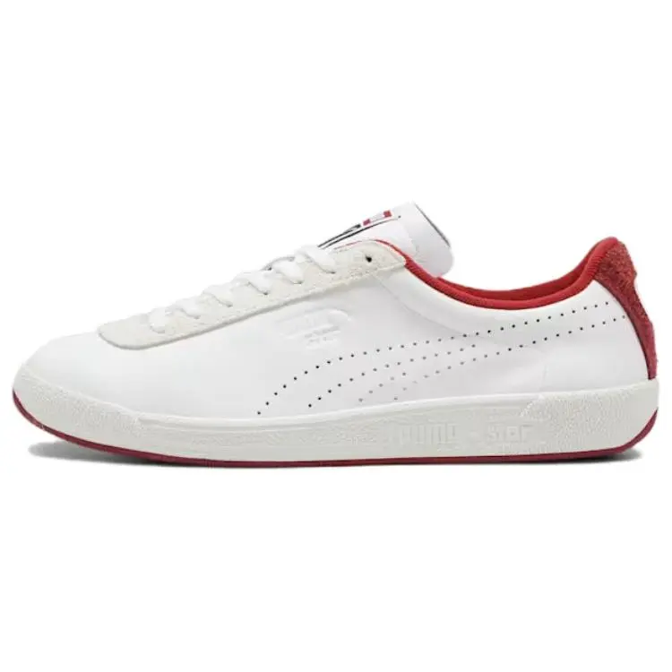 PUMA Star OG Low top Skateboard Shoes Unisex White Red